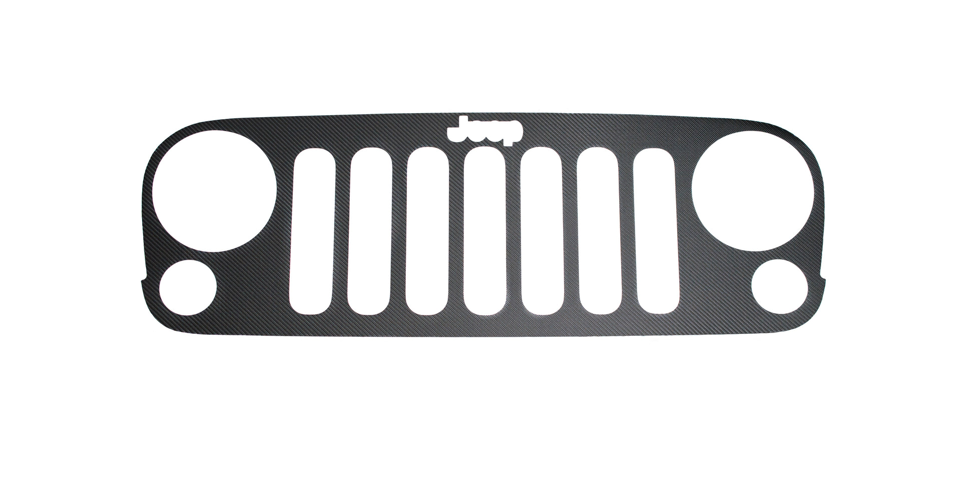 Front Grill Overlay Fits 2007-2018 Jeep Wrangler JK by Tufskinz.com