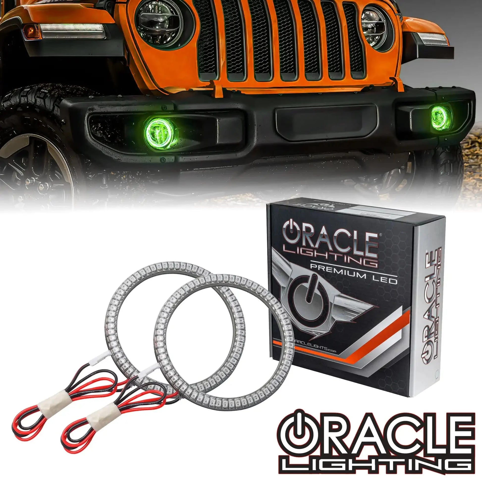 ORACLE Lighting 2020-2025 Jeep Gladiator JT LED Surface Mount Fog Light Halo Kit by ORACLE Lighting