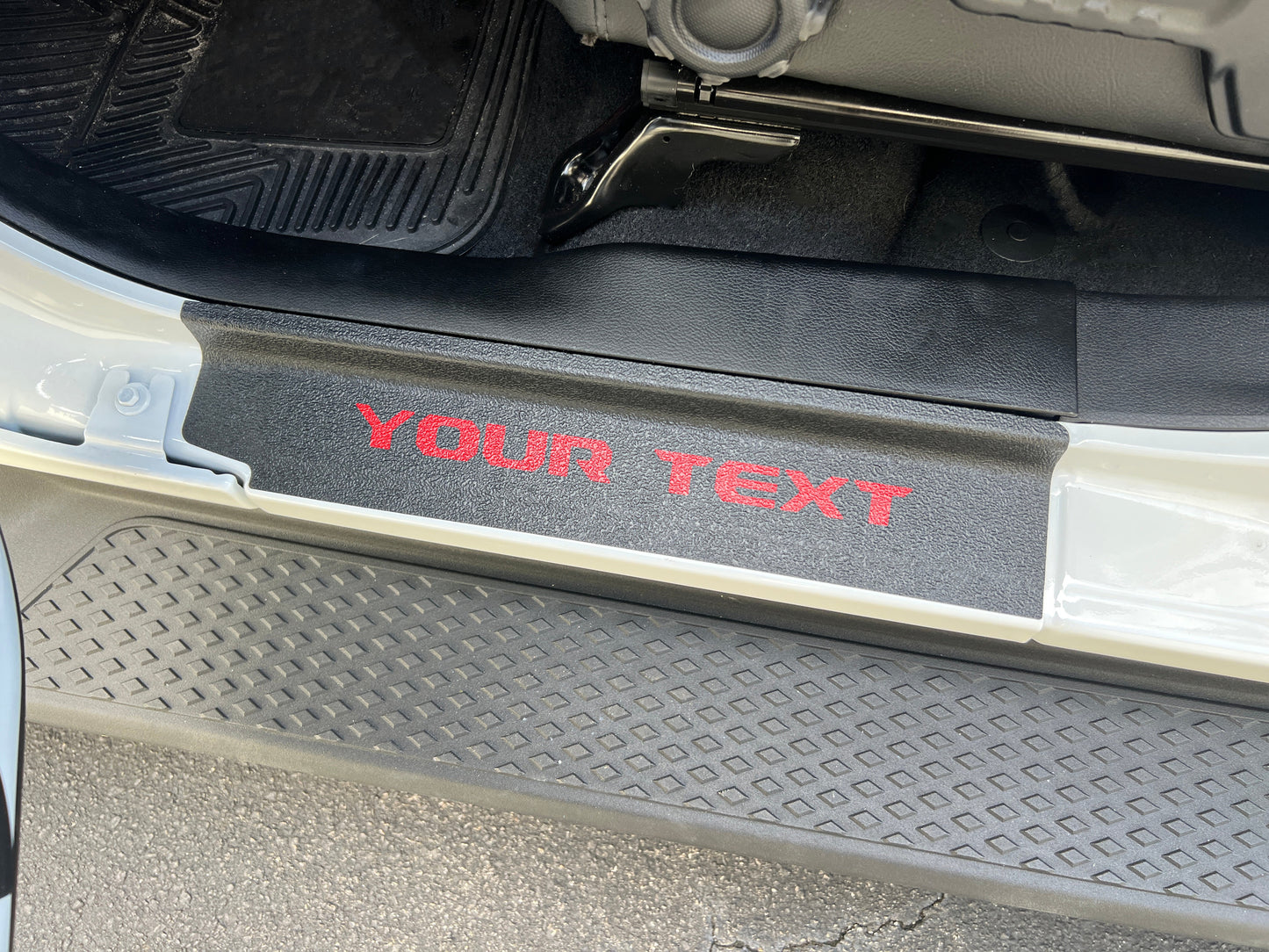 Textured Door Sill Protection Overlays Fits 2019-2026 Jeep Gladiator by Tufskinz.com