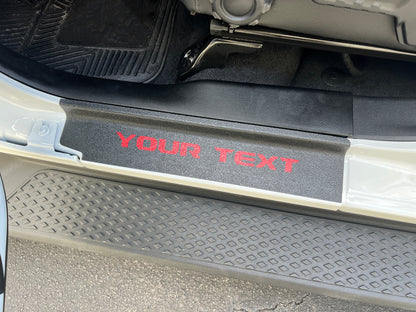 Textured Door Sill Protection Overlays Fits 2019-2026 Jeep Gladiator by Tufskinz.com