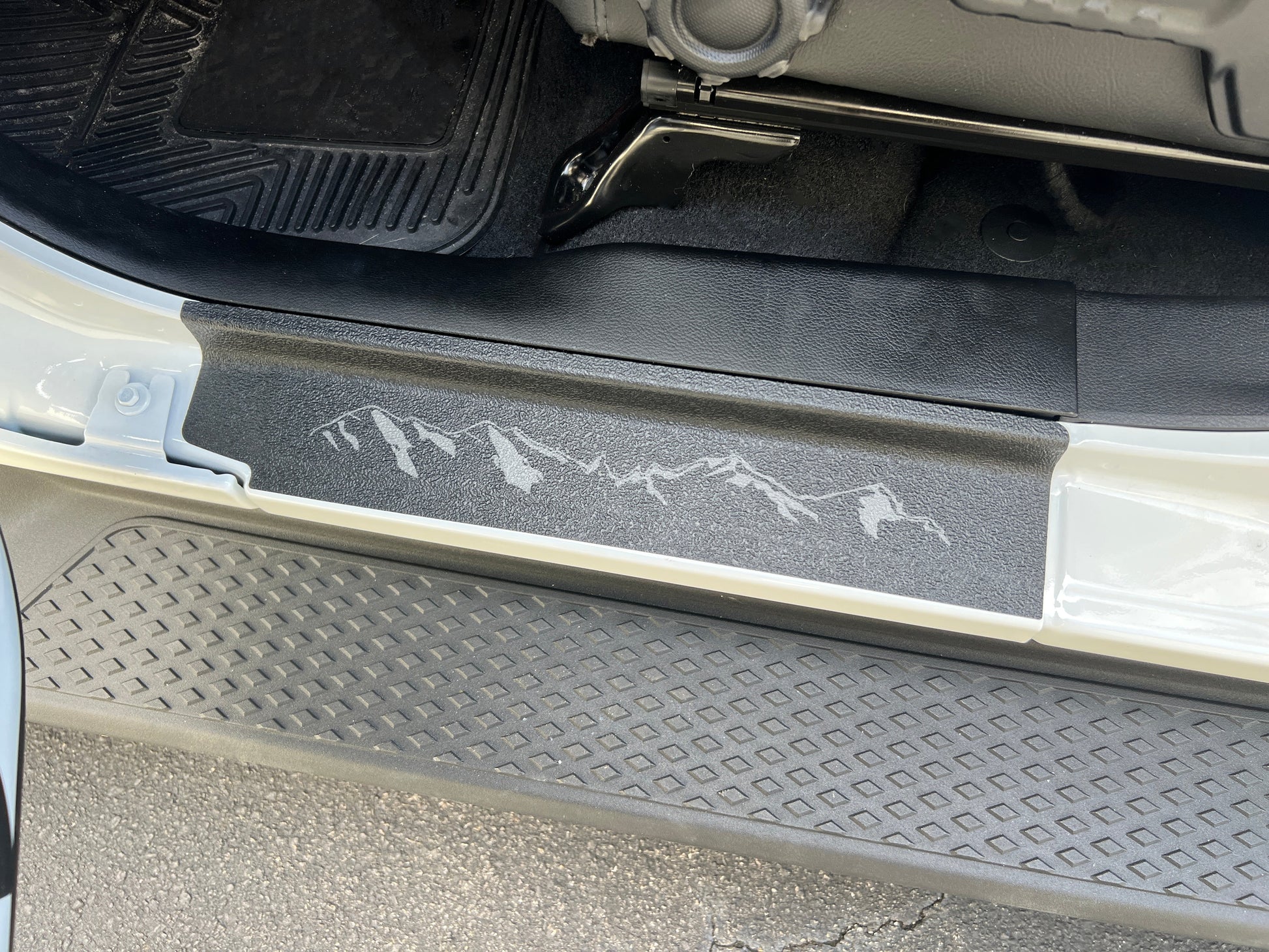 Textured Door Sill Overlays Fits 2019-2026 Jeep Wrangler by Tufskinz.com
