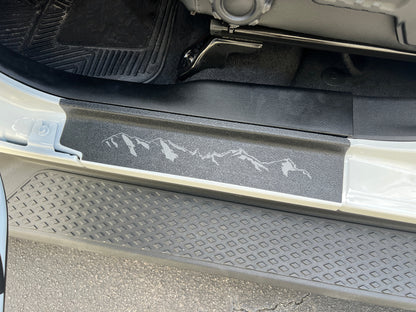 Textured Door Sill Overlays Fits 2019-2026 Jeep Wrangler by Tufskinz.com