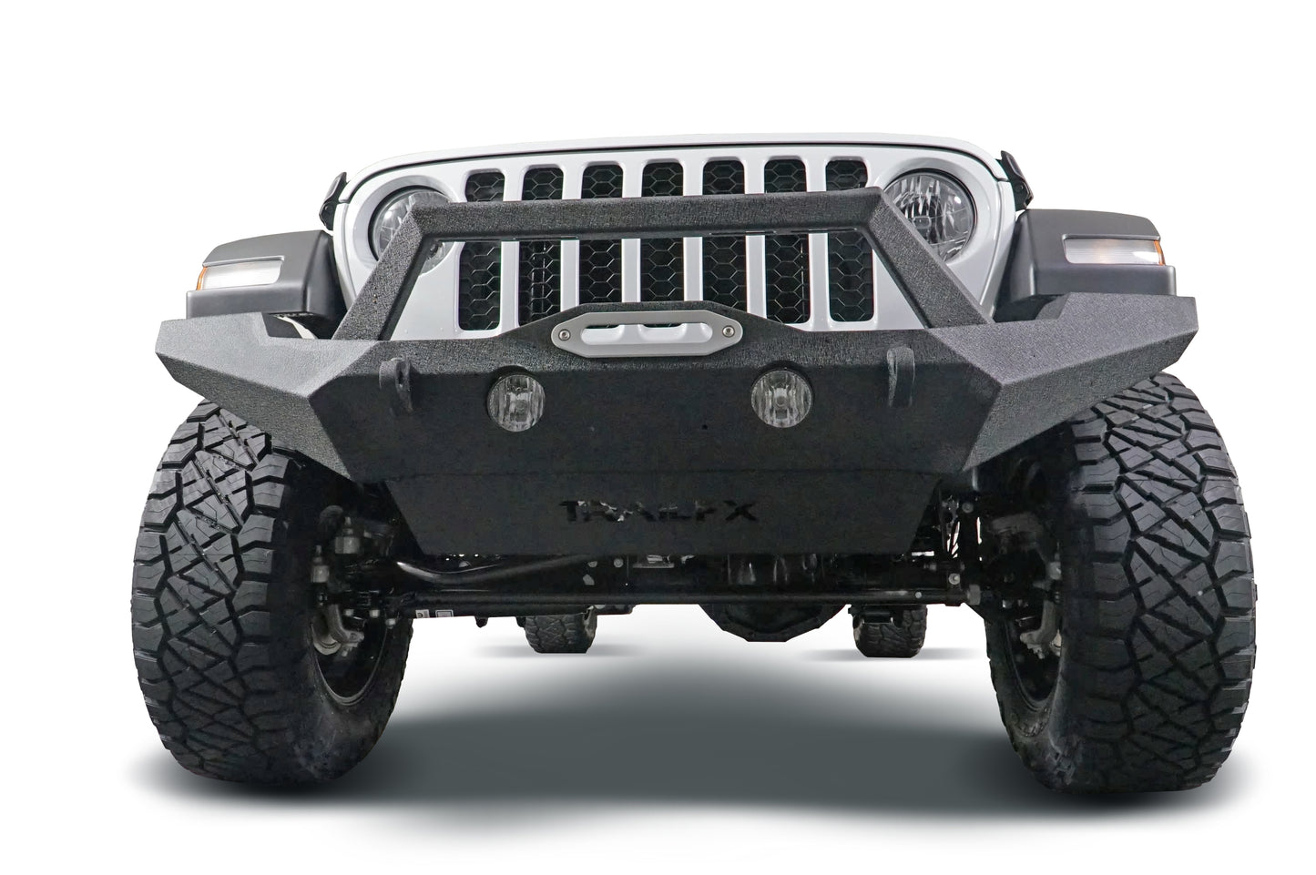One Piece Design Full Width Direct-Fit Mntg Hardware Included With Grille Guard by TrailFX