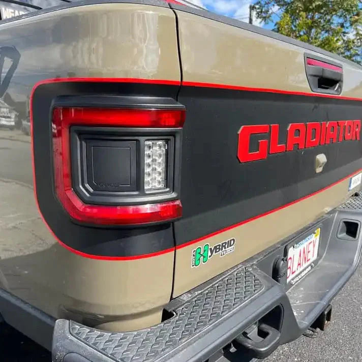 V2 | Flush Mount LED Tail Lights for Jeep Gladiator JT | Low-Profile | Plug-and-Play by ORACLE Lighting