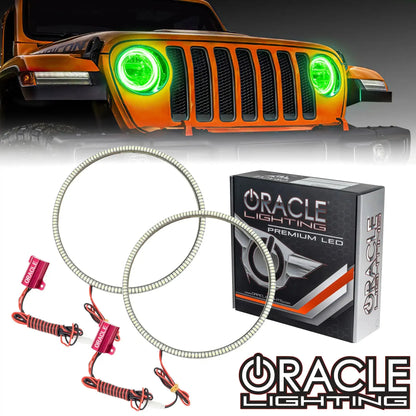 ORACLE Lighting 2020-2025 Jeep Gladiator JT LED Headlight Surface Mount Halo Kit by ORACLE Lighting