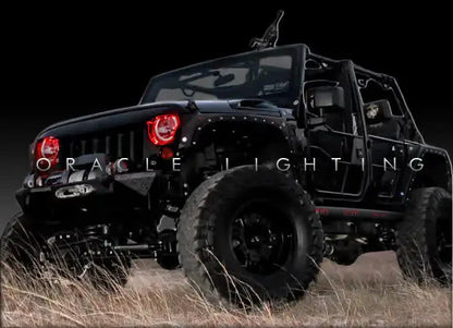 ORACLE Lighting 2007-2017 Jeep Wrangler JK LED Headlight Halo Kit by ORACLE Lighting