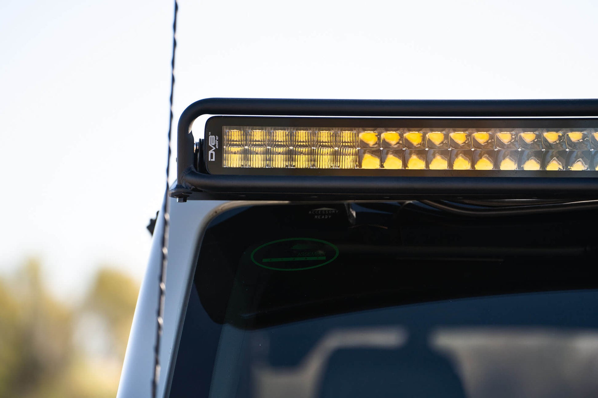 2021-22 Ford Bronco; 52-Inch Straight LED Light Bar Mount by DV8 Offroad