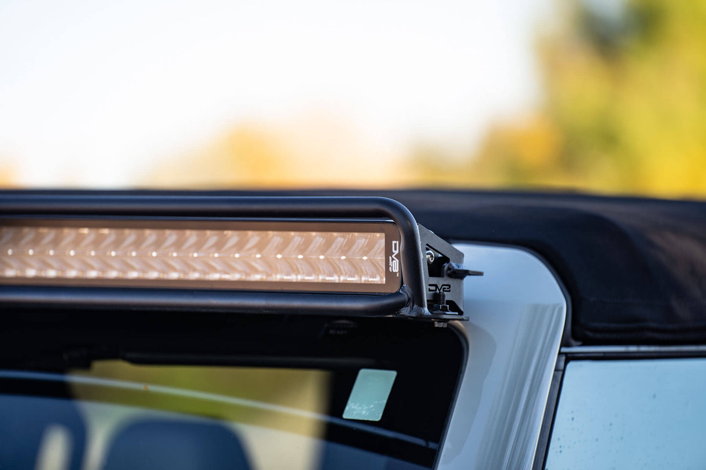 2021-22 Ford Bronco; 52-Inch Straight LED Light Bar Mount by DV8 Offroad