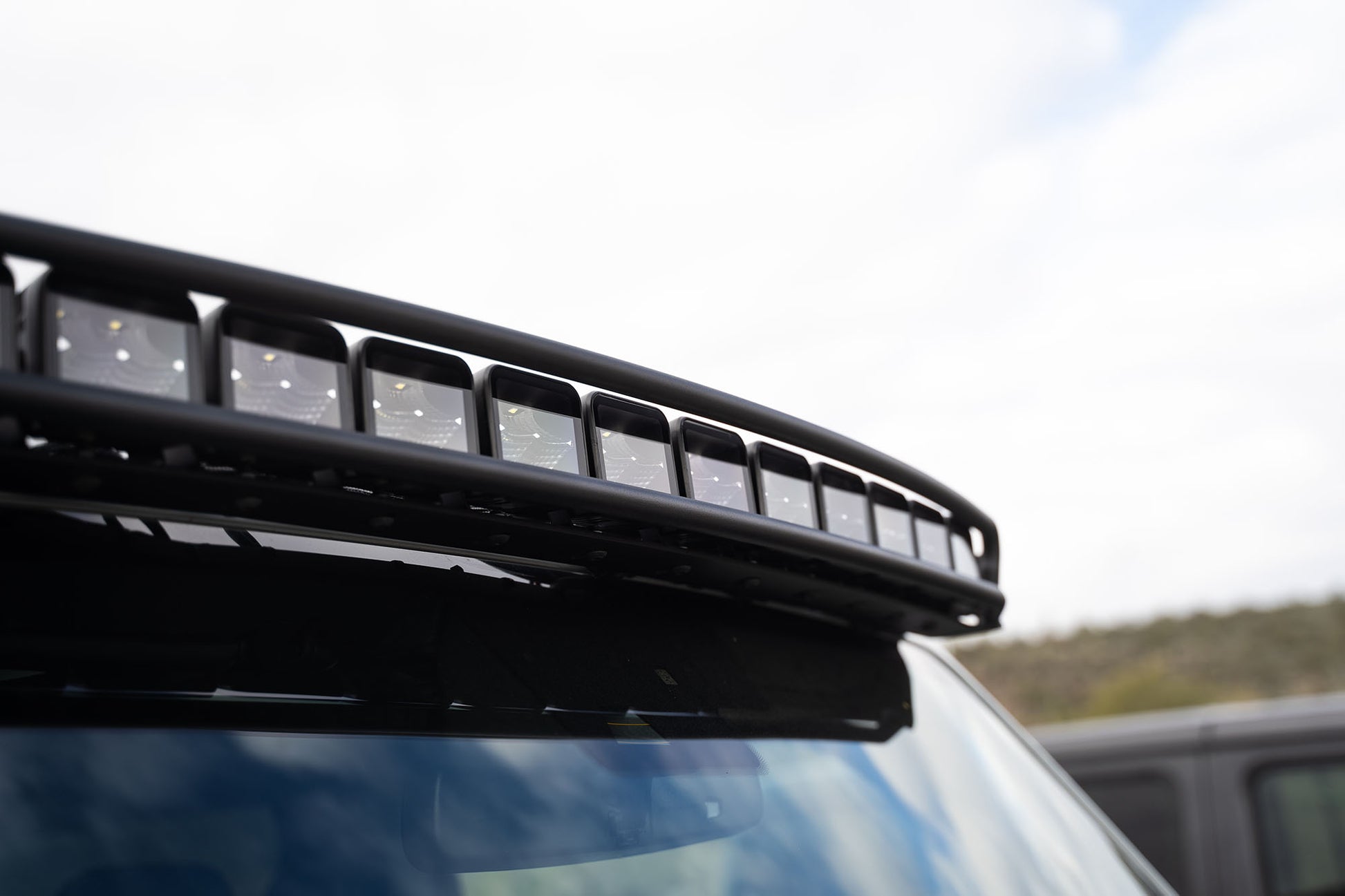 2021-22 Ford Bronco - Curved Light Bracket for 12 3-Inch Pod Lights by DV8 Offroad