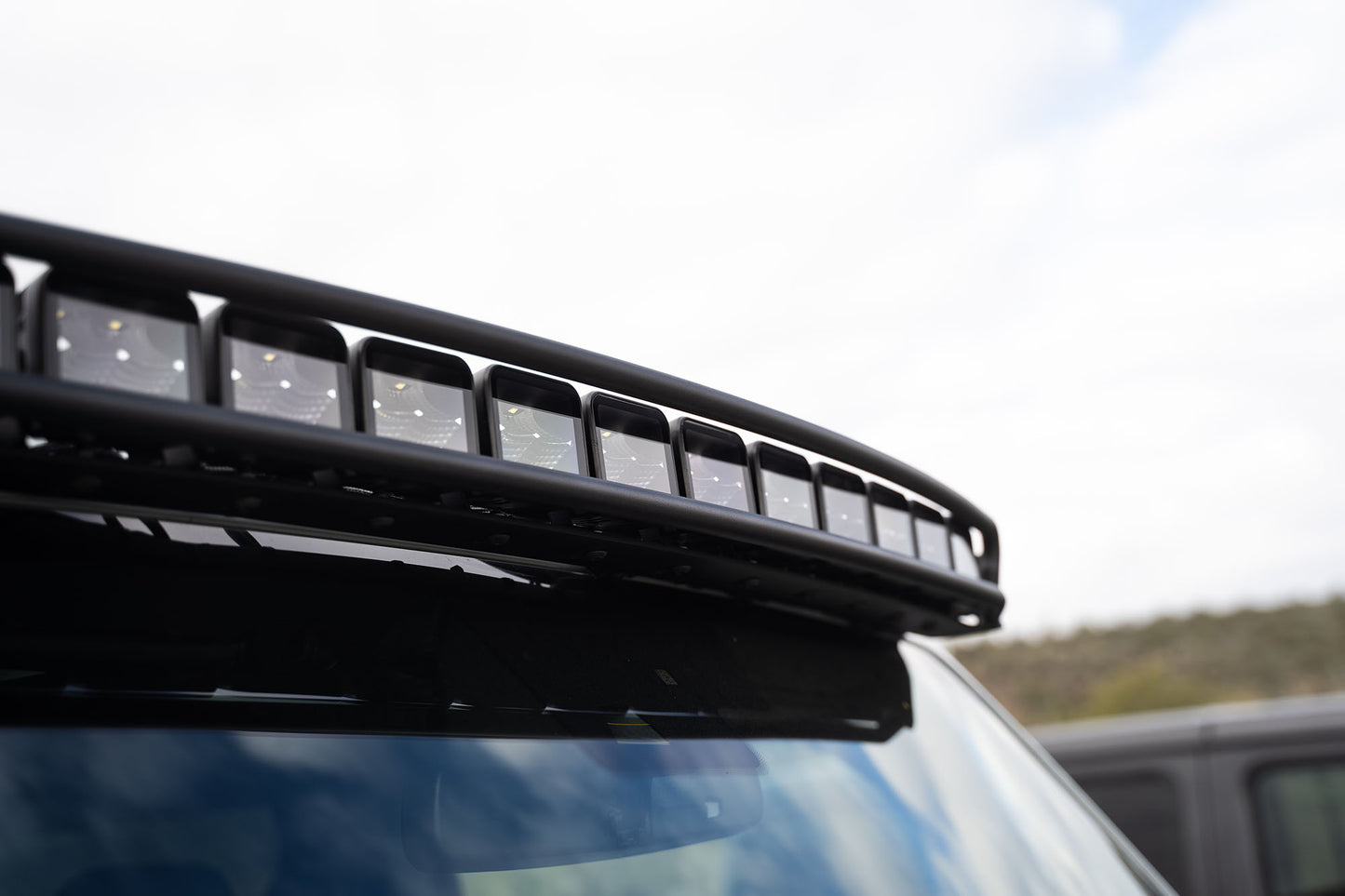 2021-22 Ford Bronco - Curved Light Bracket for 12 3-Inch Pod Lights by DV8 Offroad