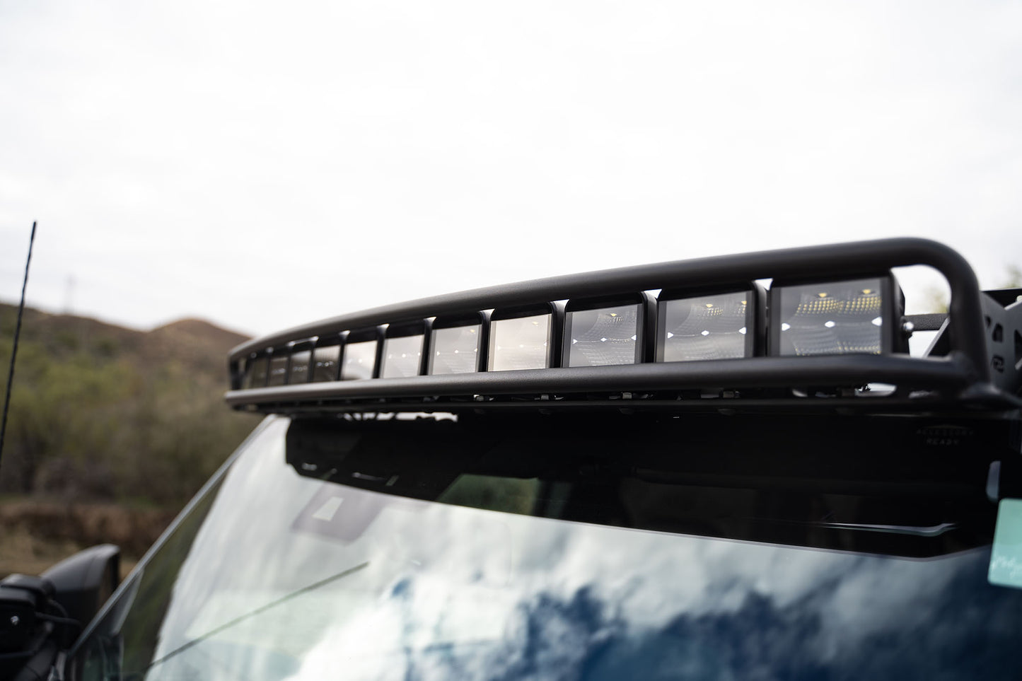 2021-22 Ford Bronco - Curved Light Bracket for 12 3-Inch Pod Lights by DV8 Offroad