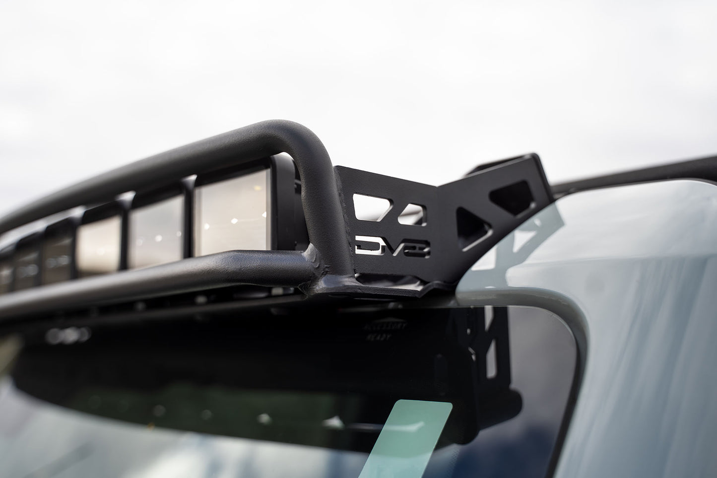 2021-22 Ford Bronco - Curved Light Bracket for 12 3-Inch Pod Lights by DV8 Offroad