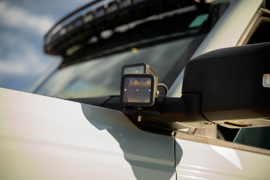 Ford Bronco A-Pillar Dual Light Pod Drop Mounts by DV8 Offroad