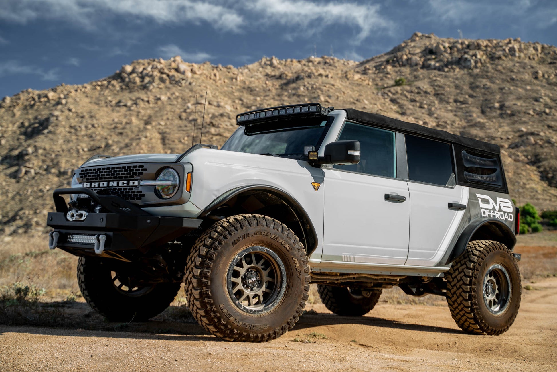 Ford Bronco A-Pillar Dual Light Pod Drop Mounts by DV8 Offroad