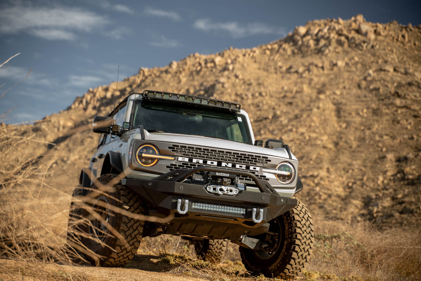 Ford Bronco A-Pillar Dual Light Pod Drop Mounts by DV8 Offroad