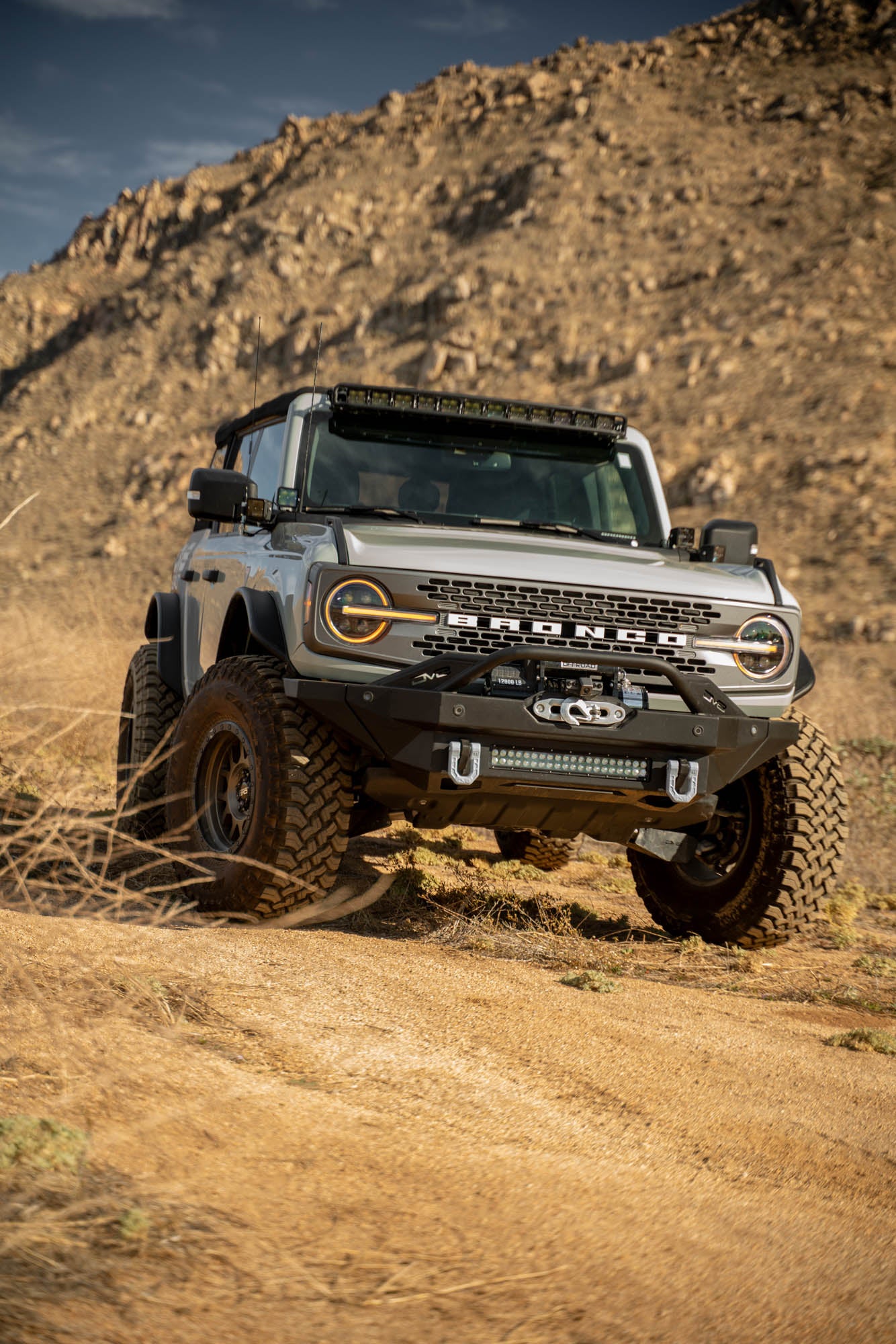 Ford Bronco A-Pillar Dual Light Pod Drop Mounts by DV8 Offroad