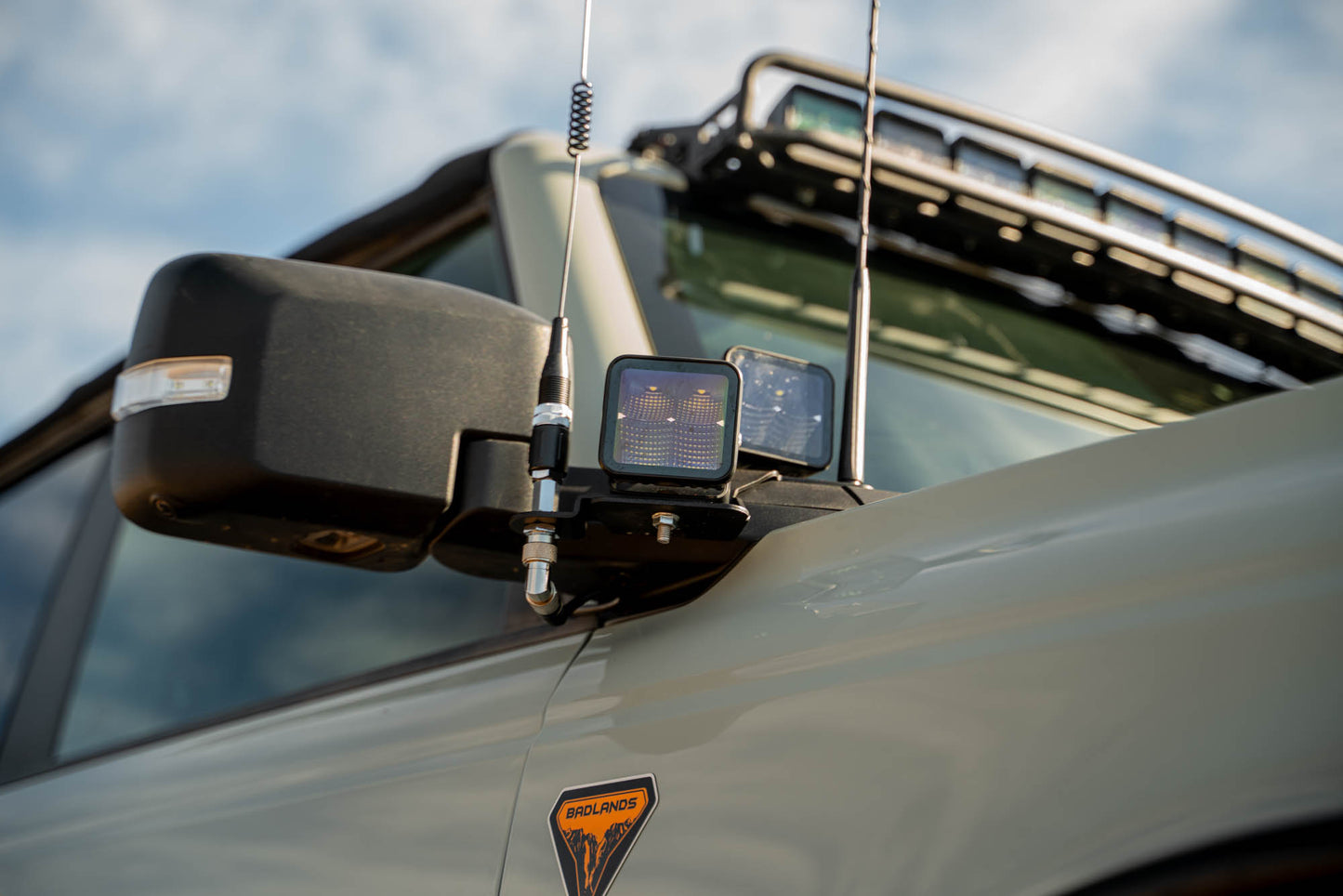 Ford Bronco A-Pillar Dual Light Pod Drop Mounts by DV8 Offroad