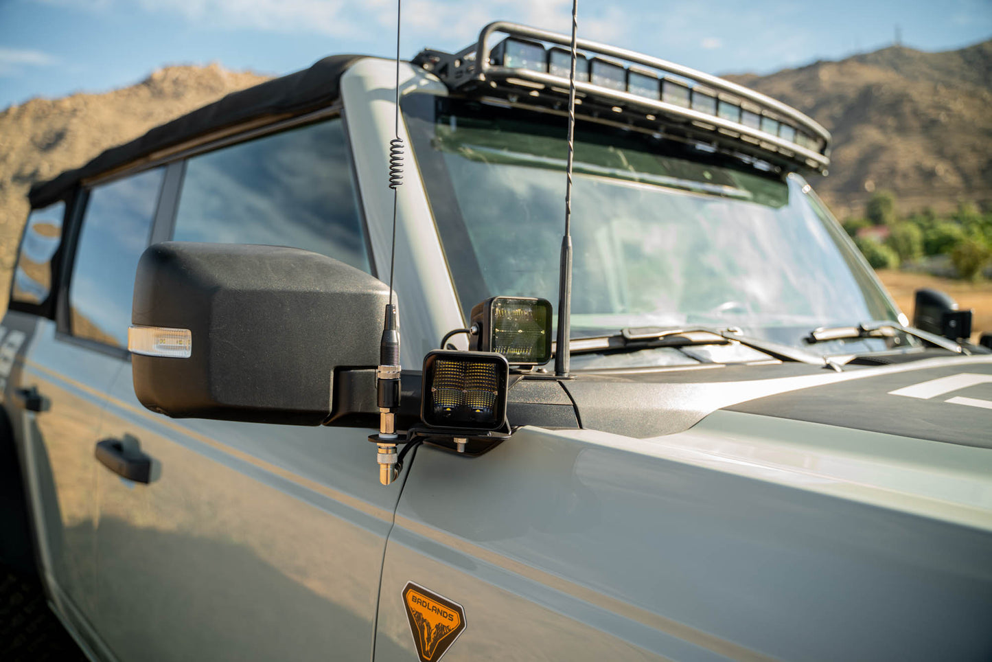 Ford Bronco A-Pillar Dual Light Pod Drop Mounts by DV8 Offroad