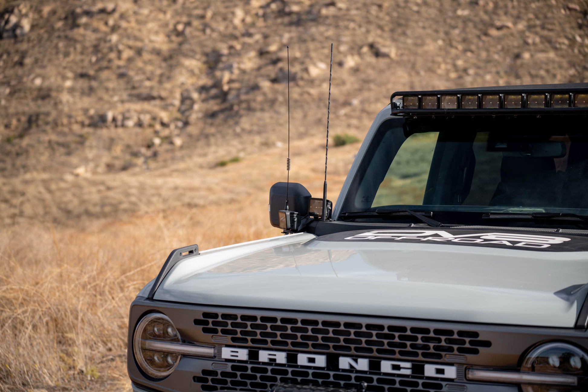 Ford Bronco A-Pillar Dual Light Pod Drop Mounts by DV8 Offroad
