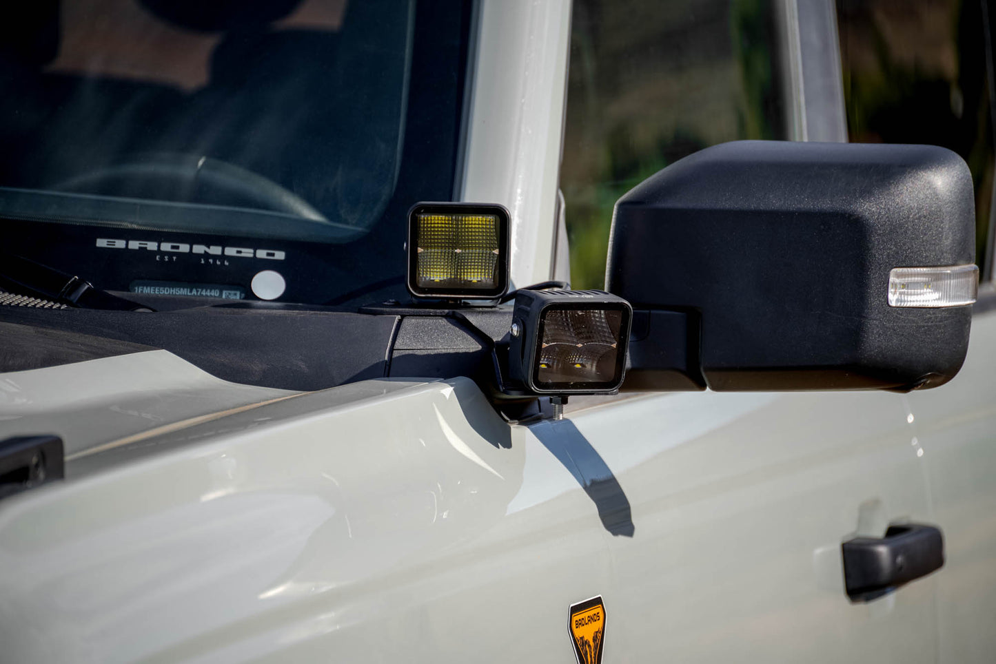 Ford Bronco A-Pillar Dual Light Pod Drop Mounts by DV8 Offroad