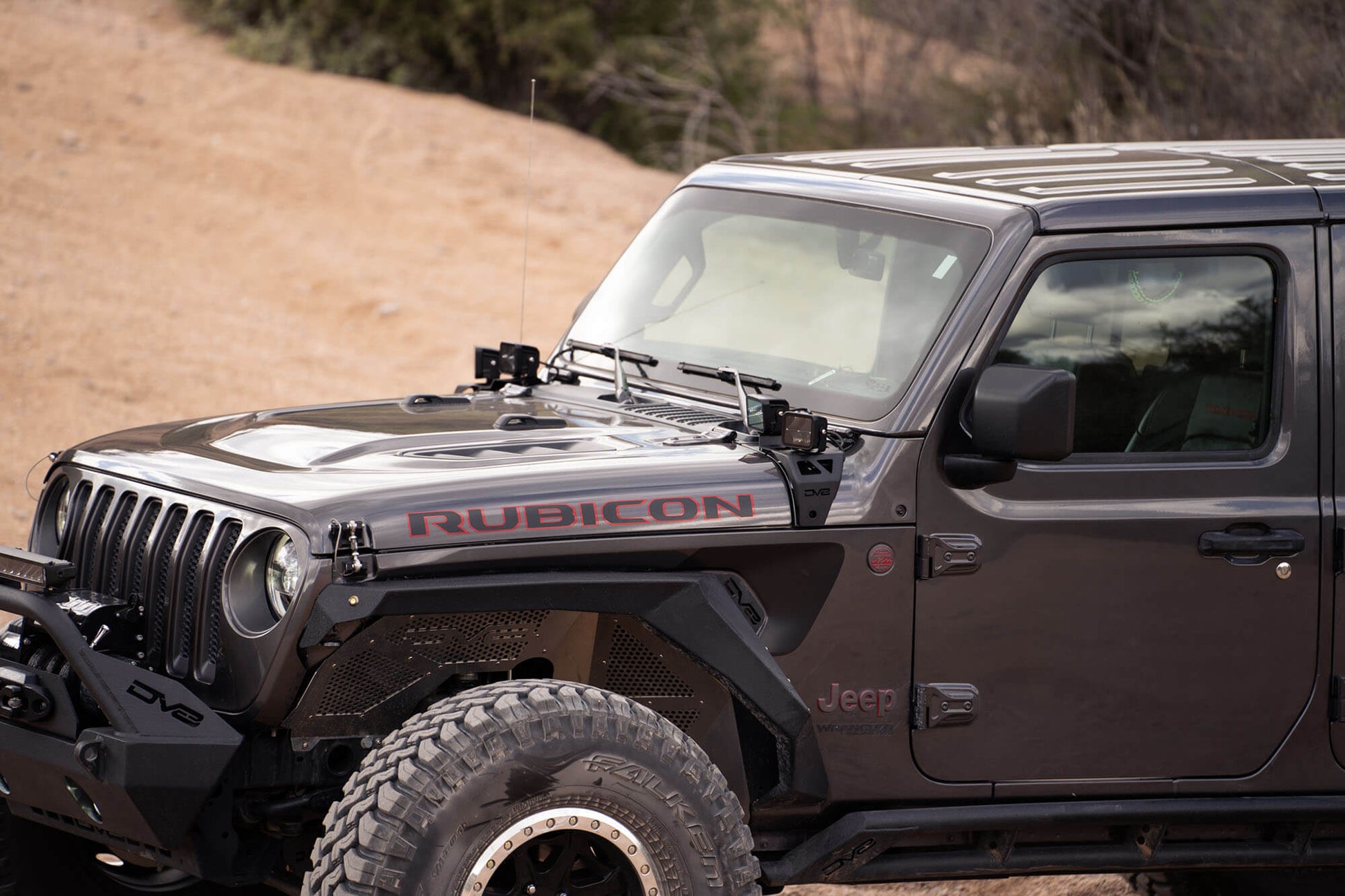 2018-22 Jeep JL & 2020-2022 Jeep JT A-Pillar Dual Pod Light Mounts by DV8 Offroad