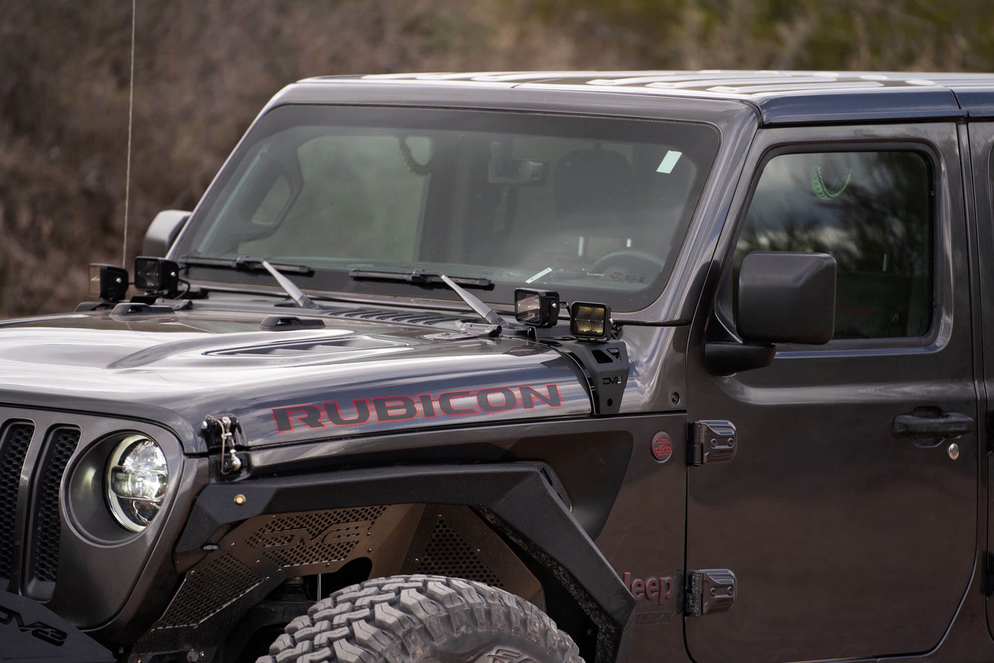 2018-22 Jeep JL & 2020-2022 Jeep JT A-Pillar Dual Pod Light Mounts by DV8 Offroad