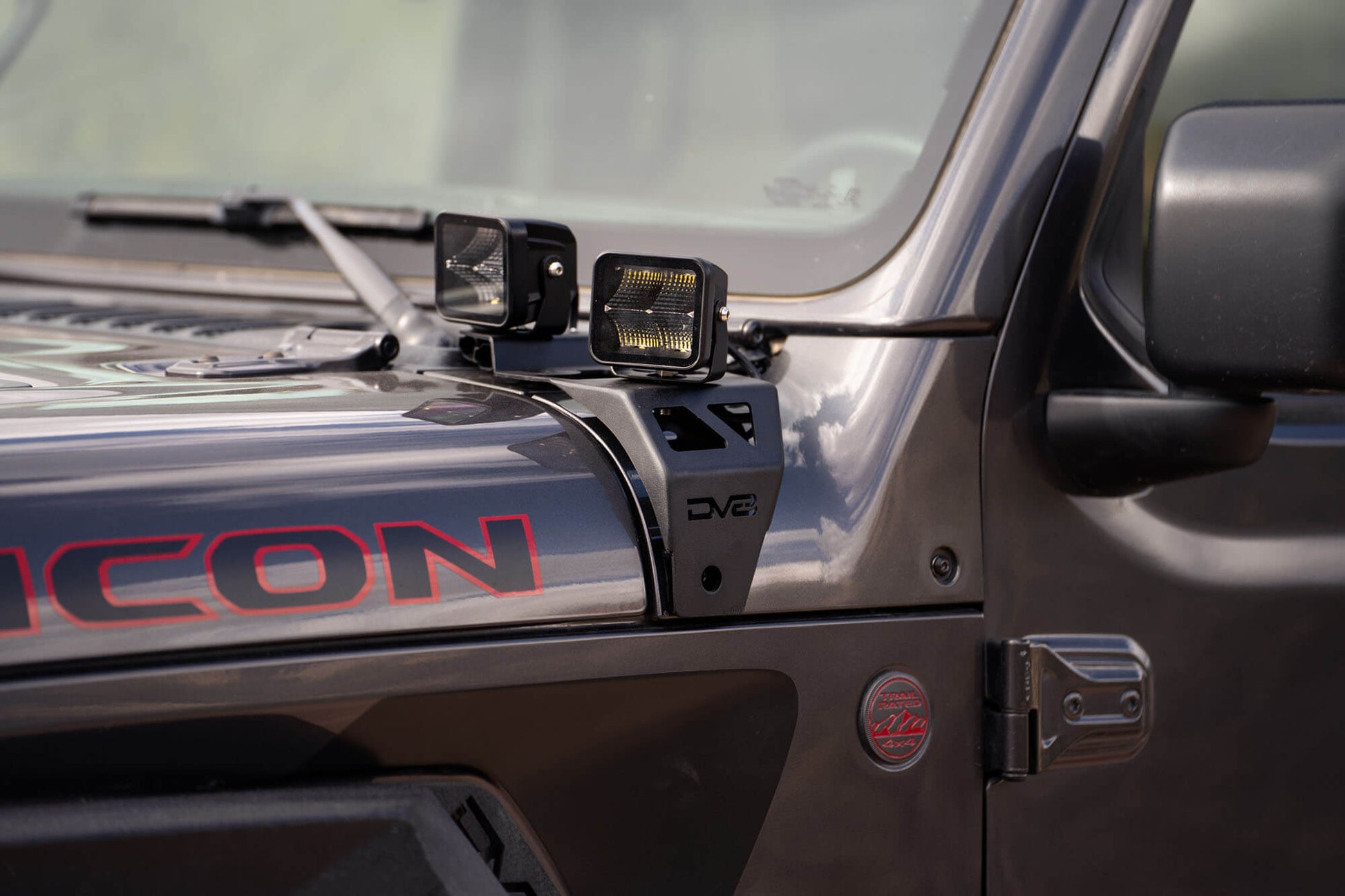 2018-22 Jeep JL & 2020-2022 Jeep JT A-Pillar Dual Pod Light Mounts by DV8 Offroad