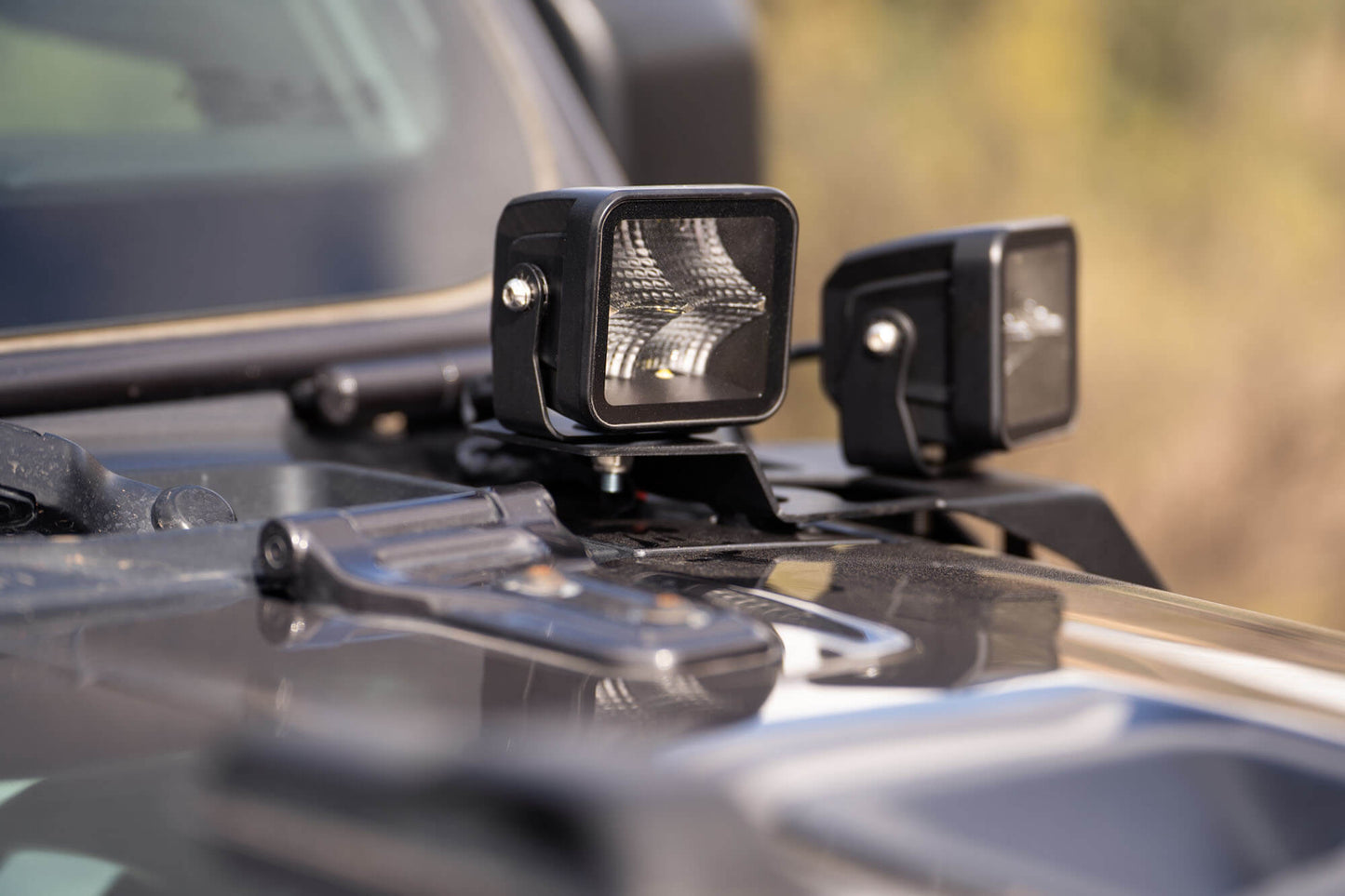 2018-22 Jeep JL & 2020-2022 Jeep JT A-Pillar Dual Pod Light Mounts by DV8 Offroad