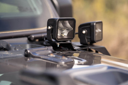 2018-22 Jeep JL & 2020-2022 Jeep JT A-Pillar Dual Pod Light Mounts by DV8 Offroad