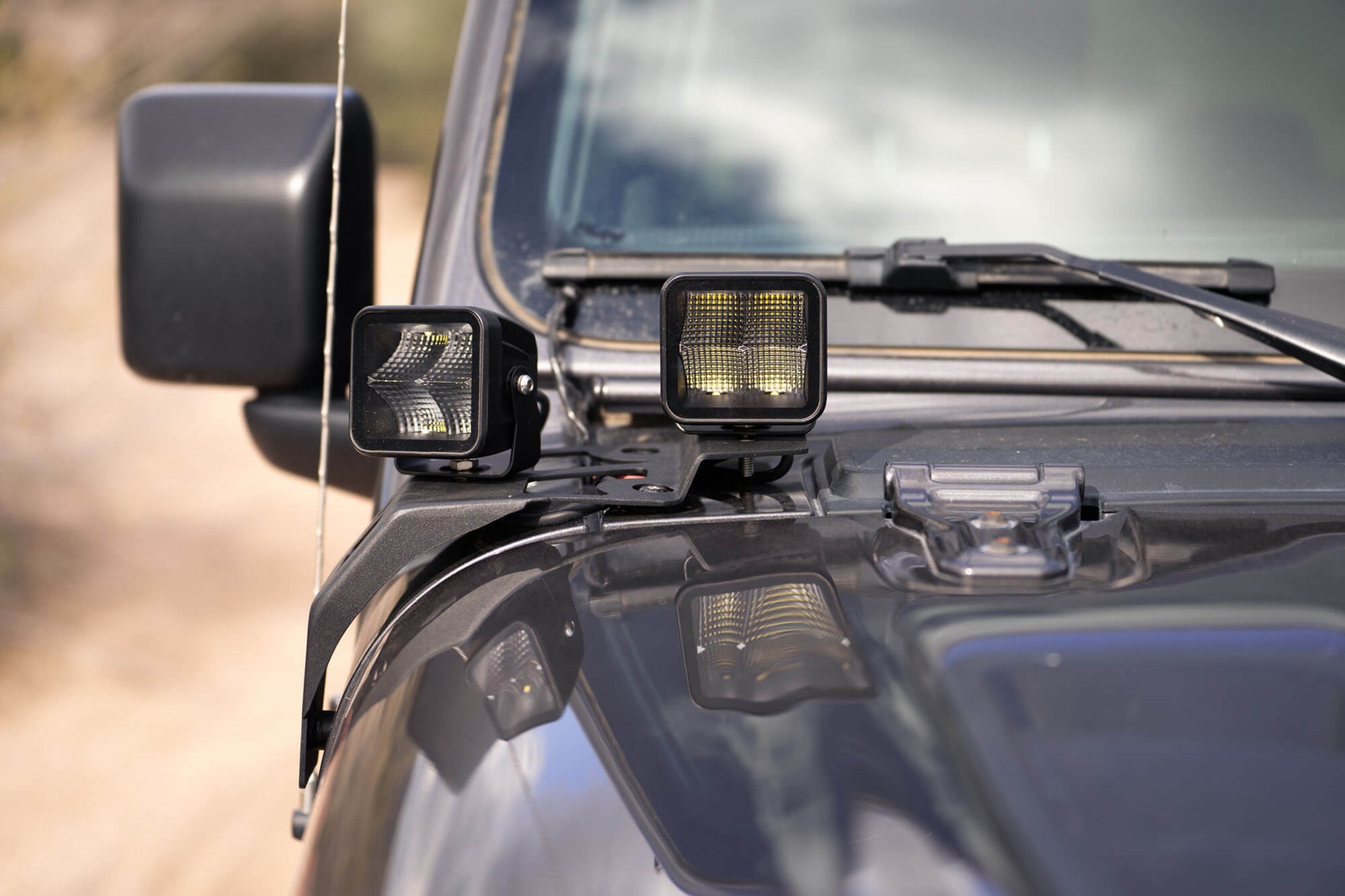 2018-22 Jeep JL & 2020-2022 Jeep JT A-Pillar Dual Pod Light Mounts by DV8 Offroad