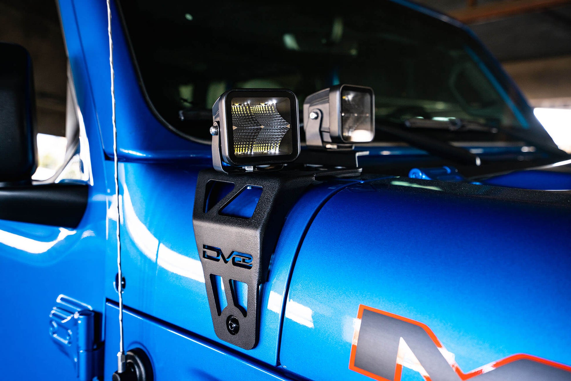 2020-22 Jeep JL 392 & Jeep JT Mojave Edition Dual Pod Light Mounts by DV8 Offroad