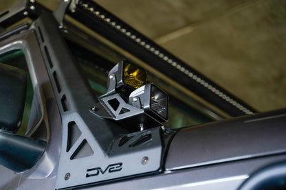 Jeep Wrangler JL & Gladiator JT A-Pillar Dual Light Pod Mounts by DV8 Offroad
