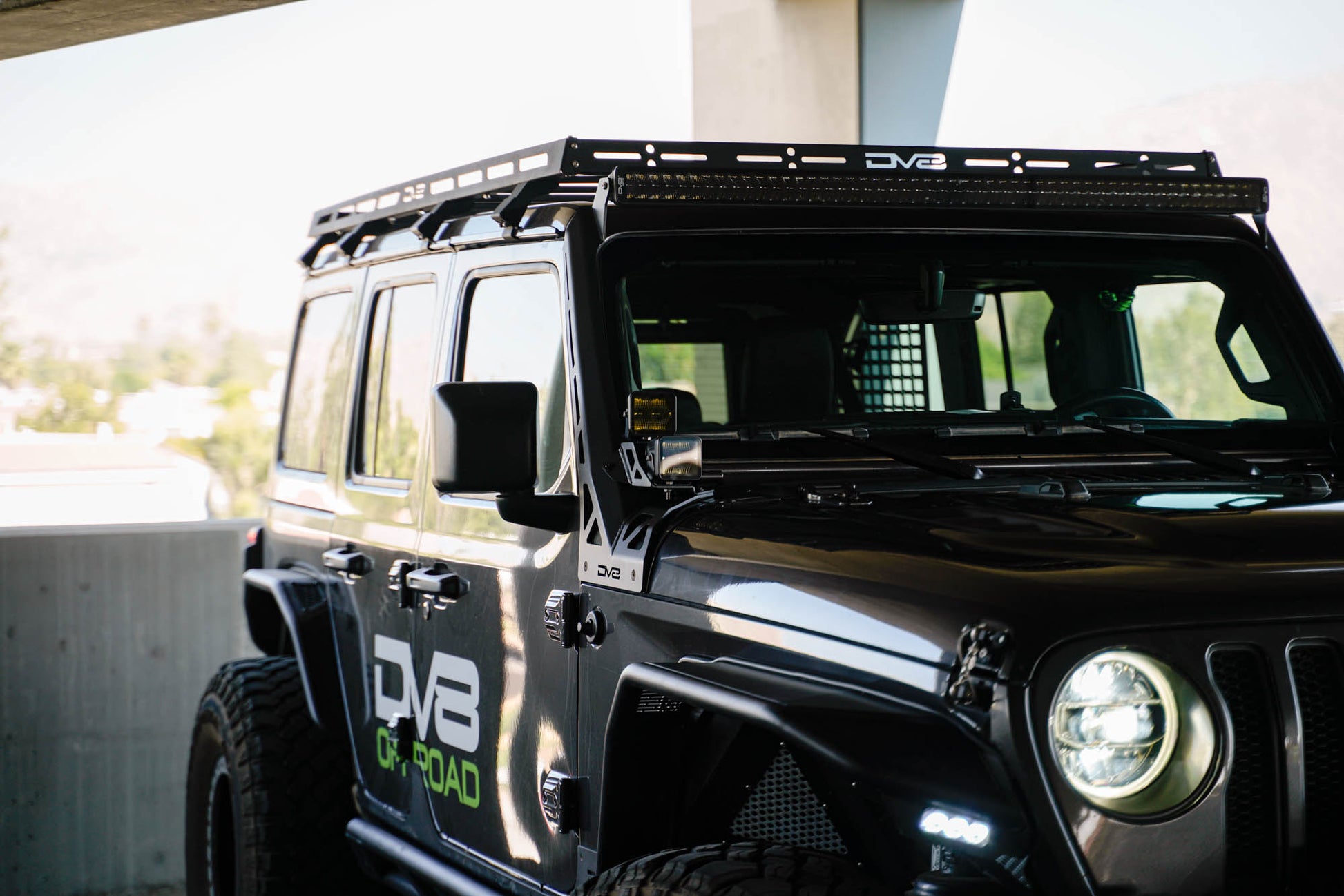 Jeep Wrangler JL & Gladiator JT A-Pillar Dual Light Pod Mounts by DV8 Offroad
