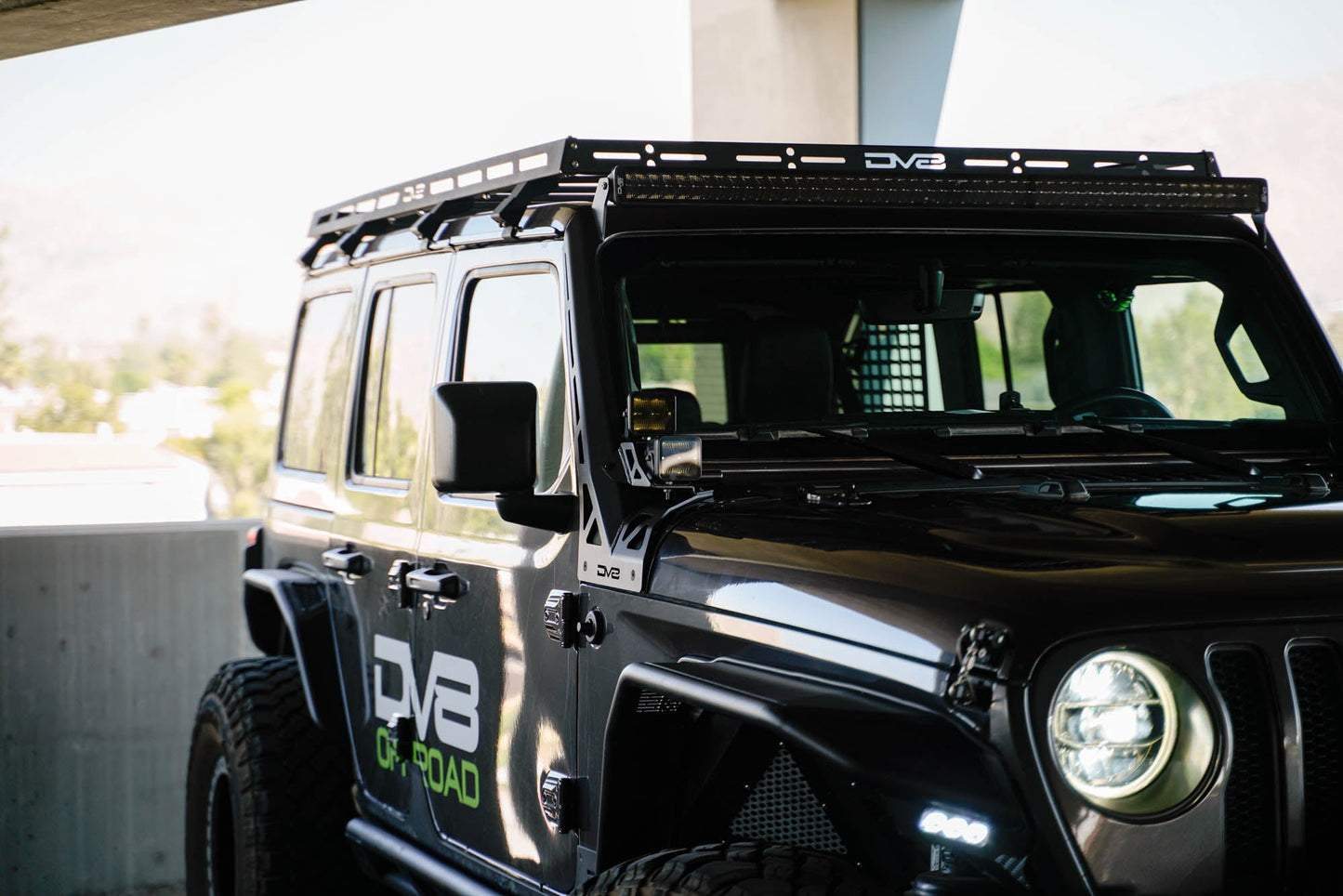 Jeep Wrangler JL & Gladiator JT A-Pillar Dual Light Pod Mounts by DV8 Offroad