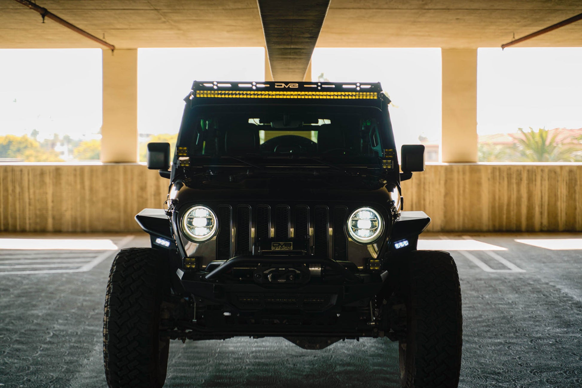 Jeep Wrangler JL & Gladiator JT A-Pillar Dual Light Pod Mounts by DV8 Offroad