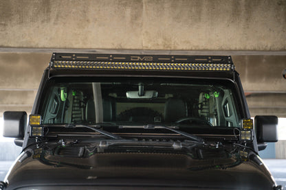 Jeep Wrangler JL & Gladiator JT A-Pillar Dual Light Pod Mounts by DV8 Offroad