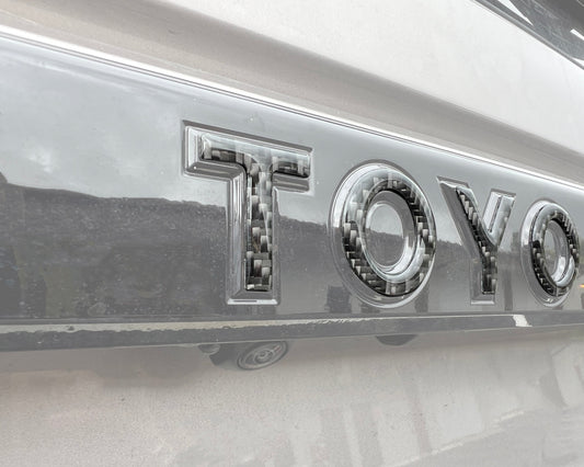 Rear Lift Gate Letter Overlays Fits 2024-2026 Toyota Land Cruiser by Tufskinz.com