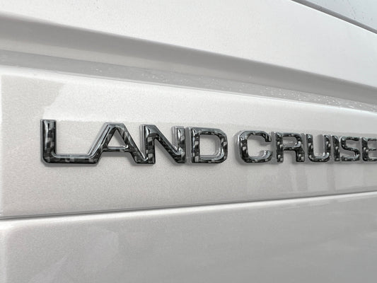 Rear Liftgate Letter Overlays Fits 2024-2026 Toyota Land Cruiser by Tufskinz.com