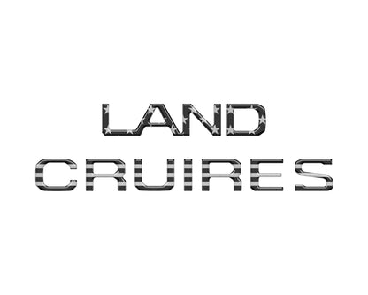 Rear Liftgate Letter Overlays Fits 2024-2026 Toyota Land Cruiser by Tufskinz.com