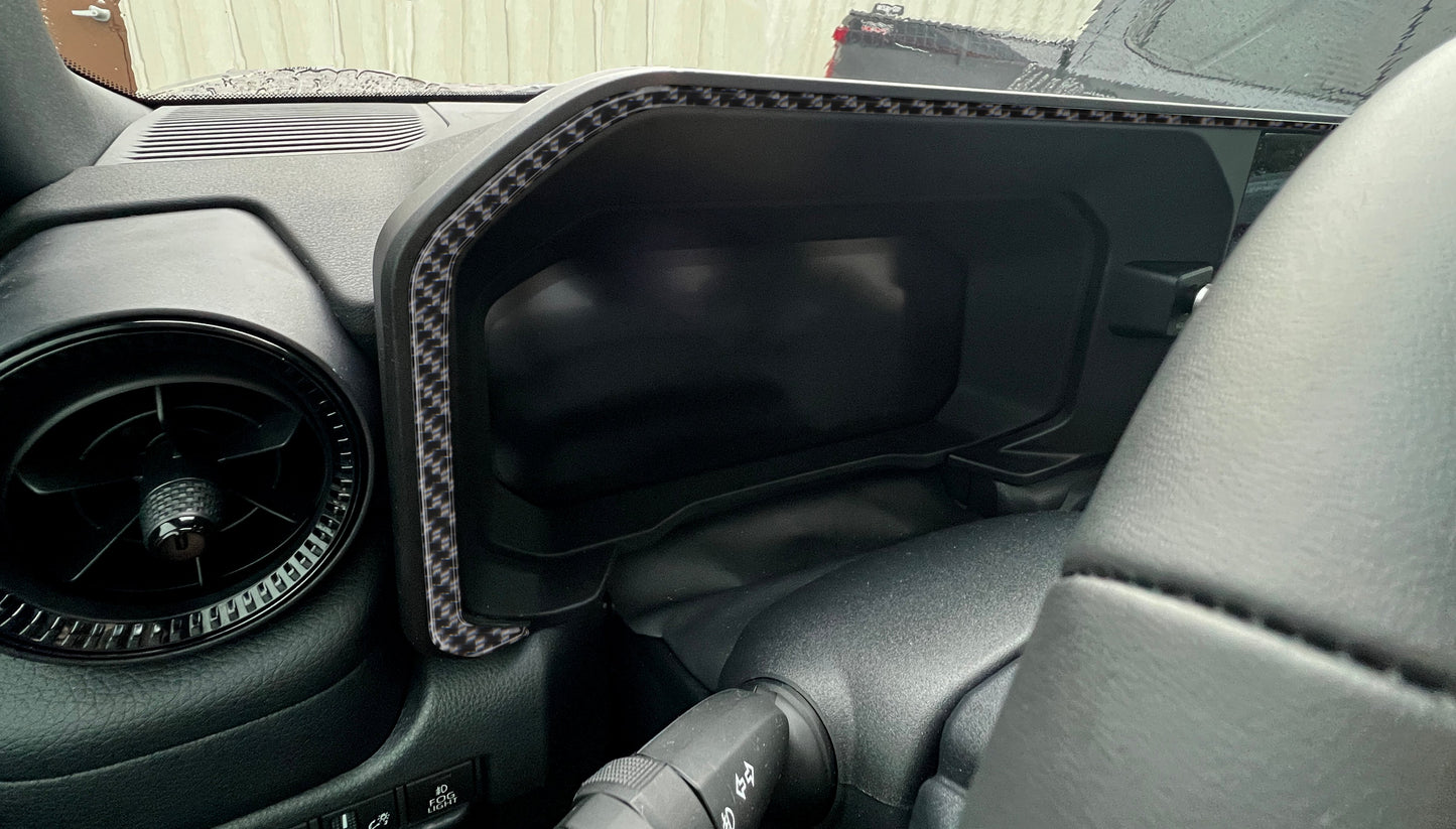 Instrument Panel Accent Overlays Fits 2024-2026 Toyota Landcruiser by Tufskinz.com