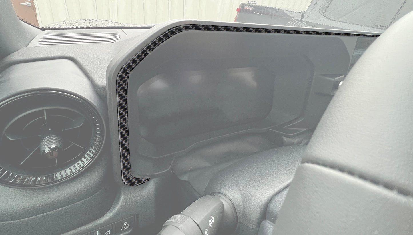 Instrument Panel Accent Overlays Fits 2024-2026 Toyota Landcruiser by Tufskinz.com