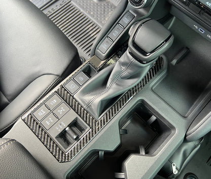 Shifter Surround Accent Trim Fits 2024-2026 Toyota Land Cruiser by Tufskinz.com