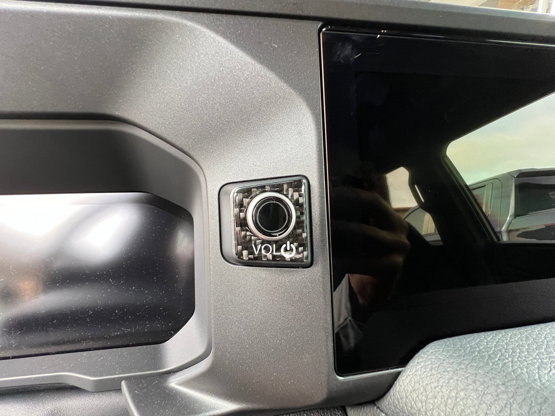 Volume Knob Accent Trim Fits 2024-2026 Toyota Land Cruiser by Tufskinz.com
