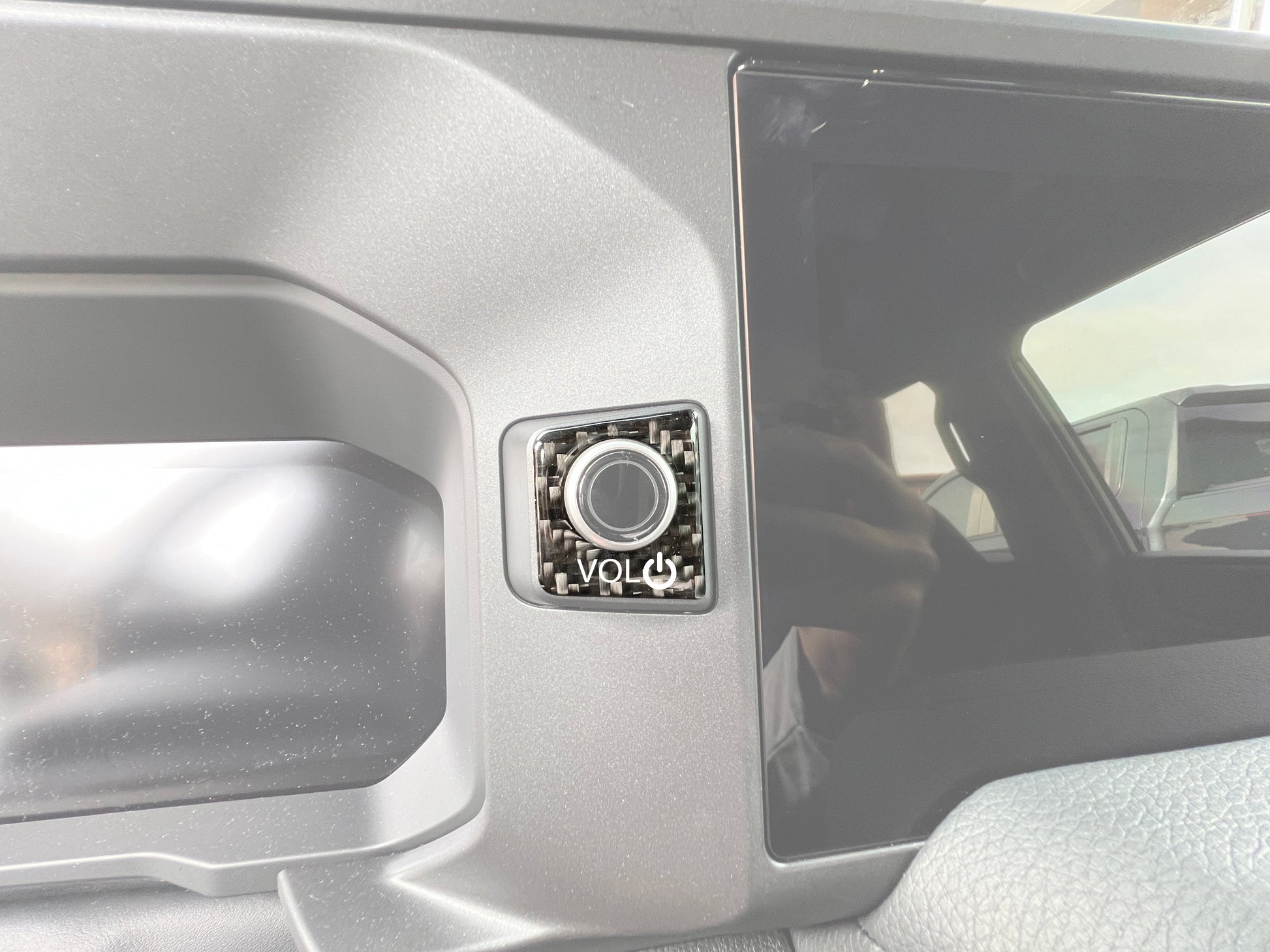 Volume Knob Accent Trim Fits 2024-2026 Toyota Land Cruiser by Tufskinz.com