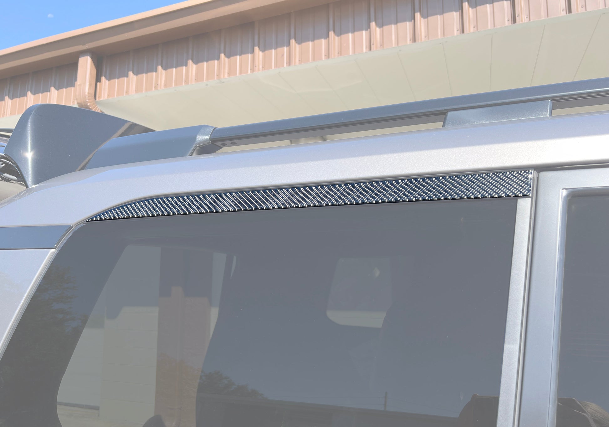 Rear Window Upper Accent Trim Fits 2024-2026 Toyota Land Cruiser by Tufskinz.com