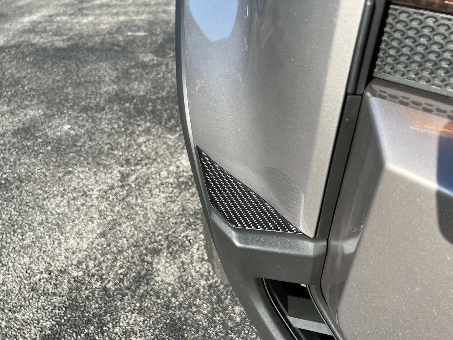 Front Bumper Top Sides Overlays Fits 2024-2026 Toyota Land Cruiser by Tufskinz.com