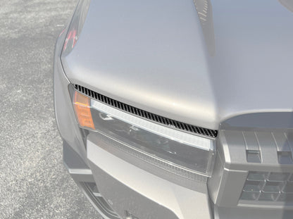 Upper Headlight Accent Trim Fits 2024-2026 Toyota Land Cruiser by Tufskinz.com