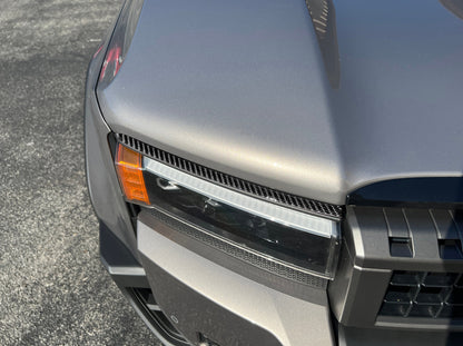 Upper Headlight Accent Trim Fits 2024-2026 Toyota Land Cruiser by Tufskinz.com