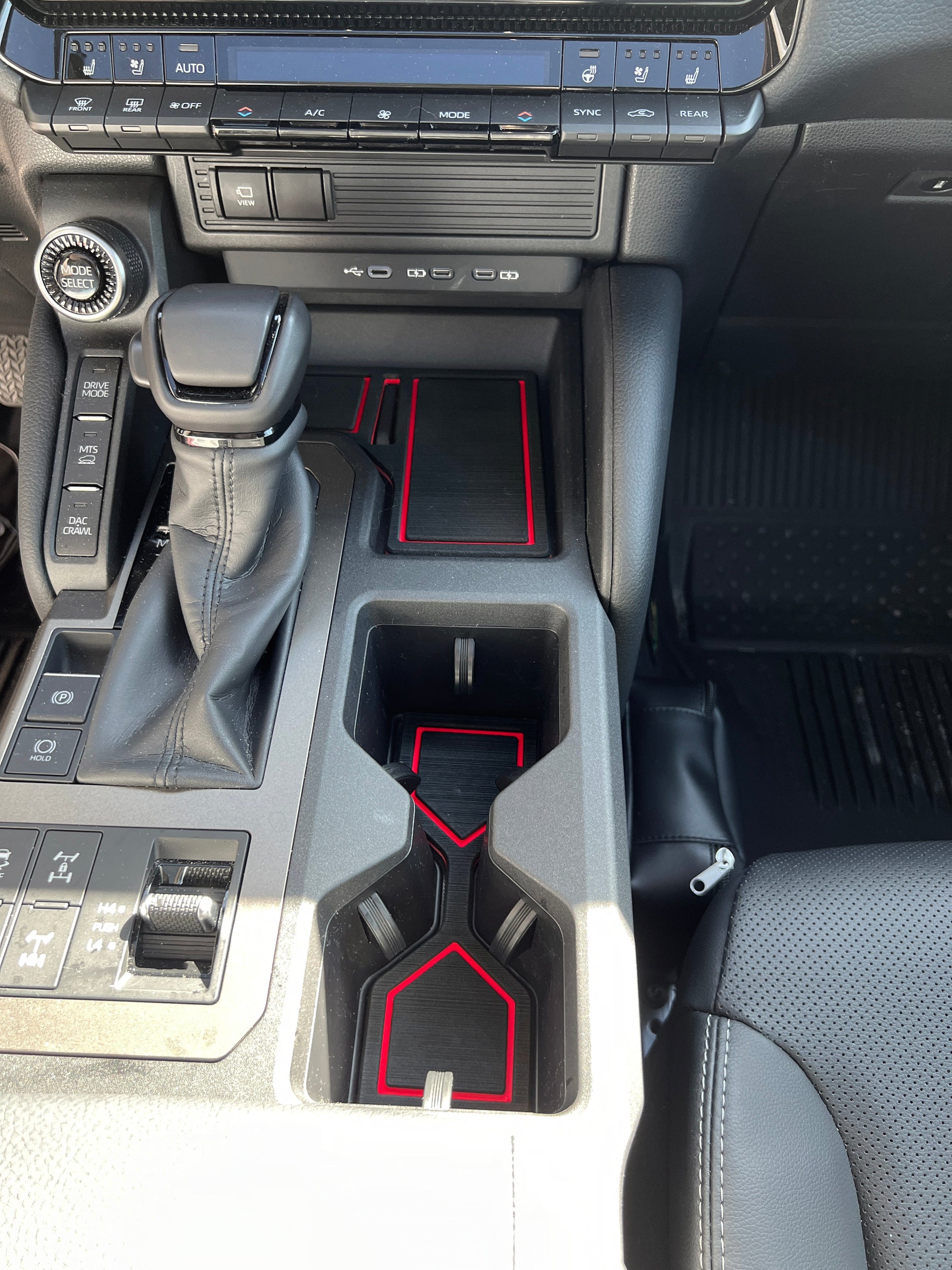 Center Console Foam Inserts Fits 2024-2026 Toyota Land Cruiser by Tufskinz.com