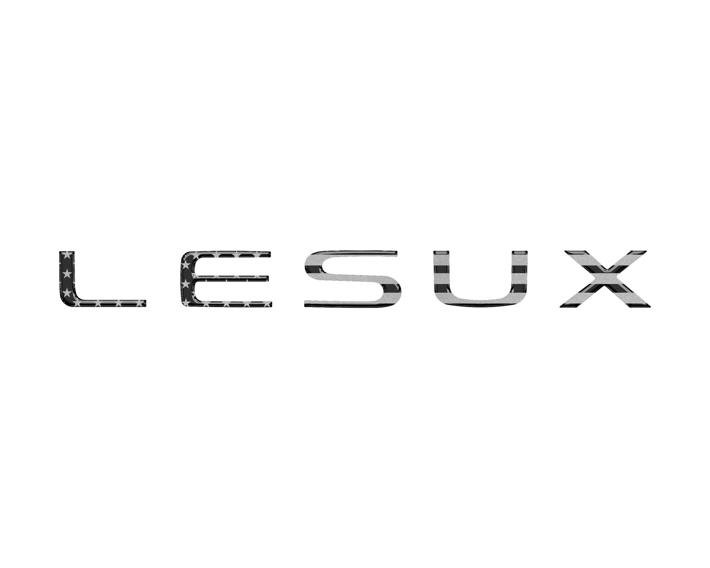 Liftgate Letter Overlays Fits 2024-2026 Lexus GX550 by Tufskinz.com